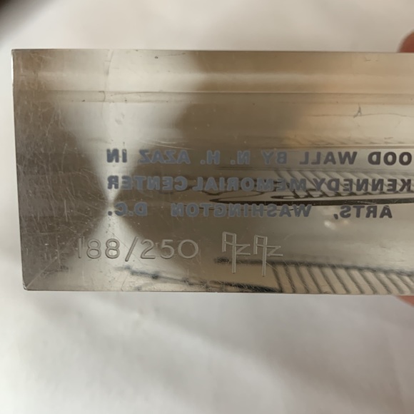 Signed Acrylic optical art by Israeli artist N. H. Azaz “OT Musical Instruments” - Picture 6 of 10